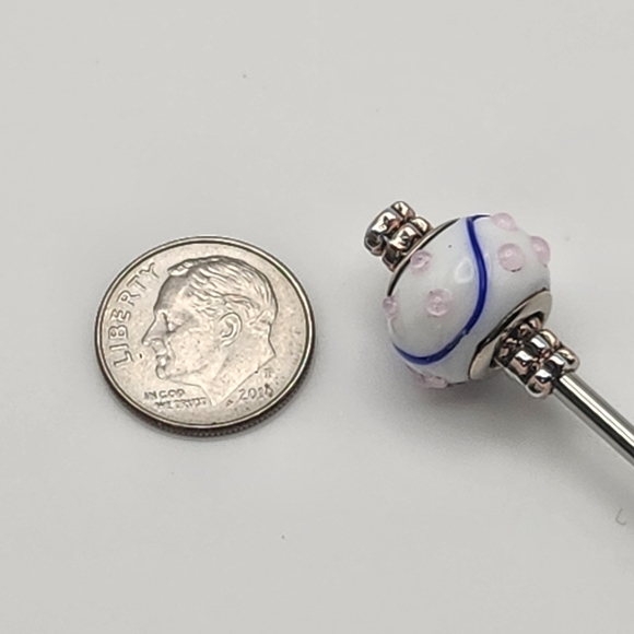 Dot Royale Blushline Stainless Steel Hair Stick Raised Dot Lamp Glass - Picture 5 of 6